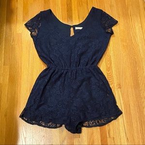 Abercrombie Navy Lace Romper